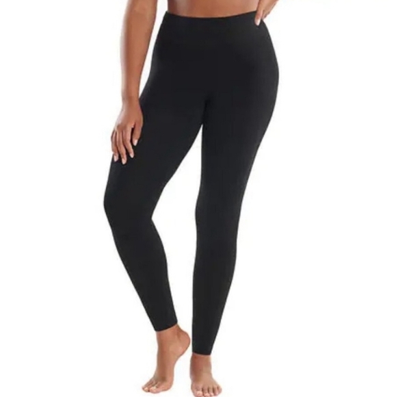 New! Lemon Fleece Lined Leggings 2 Pack Women's Size Medium Black Seamless - Picture 6 of 6